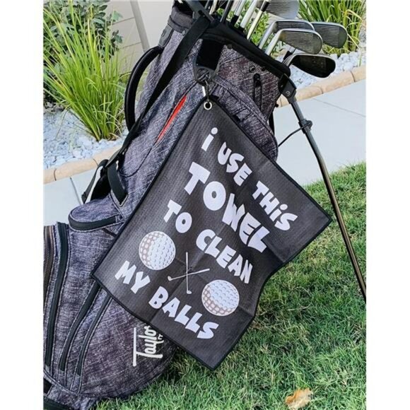 Microfiber Golf Towel with Clip Quick Dry Cleaning Cloth for Clubs and Balls - Picture 6 of 7